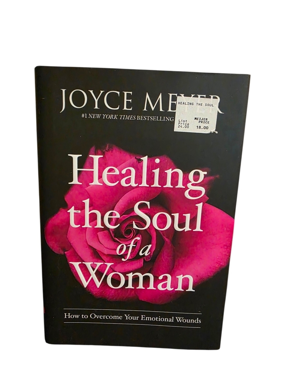 "Healing the Soul of a Woman" by Joyce Meyer - Black & Fuchsia Cover